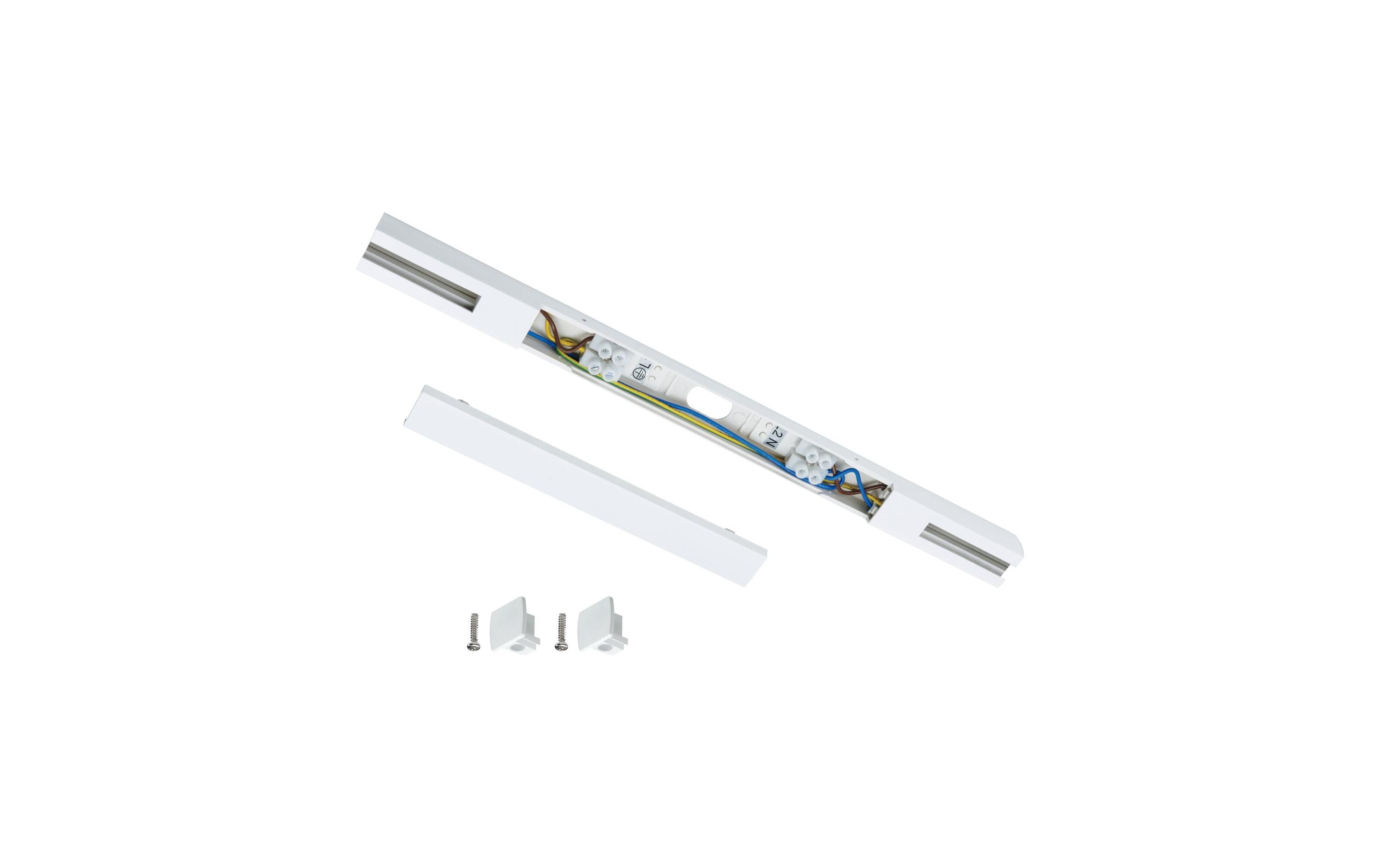 Paulmann URail Einspeisung Mitte 304 x 18 mm, max. 1000W, Signalweiss