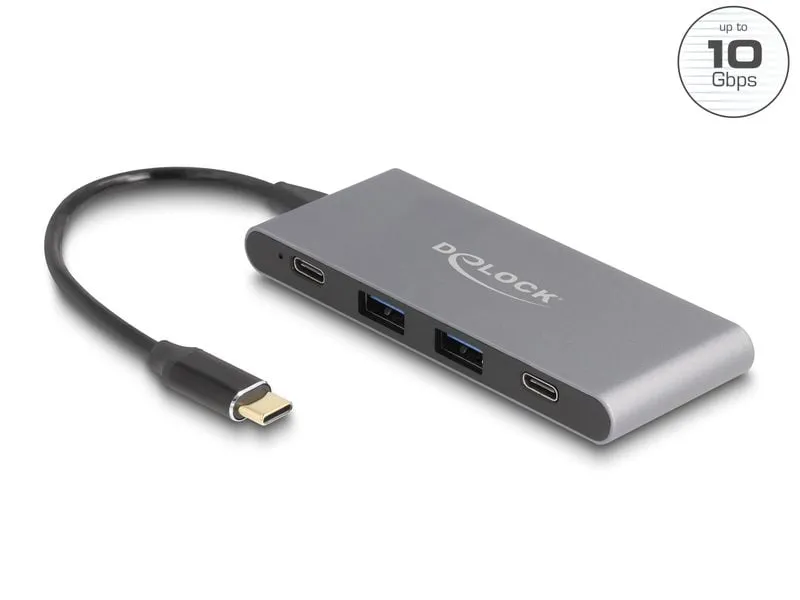 Delock USB-Hub 2 x USB Typ-A / 2 x USB Type-C 10 Gbps Delock USB-Hub 2 x USB Typ-A / 2 x USB Type-C 10 Gbps