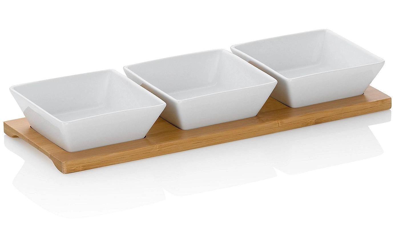 Kela Servierplatte mit Schälchen Philipa Weiss