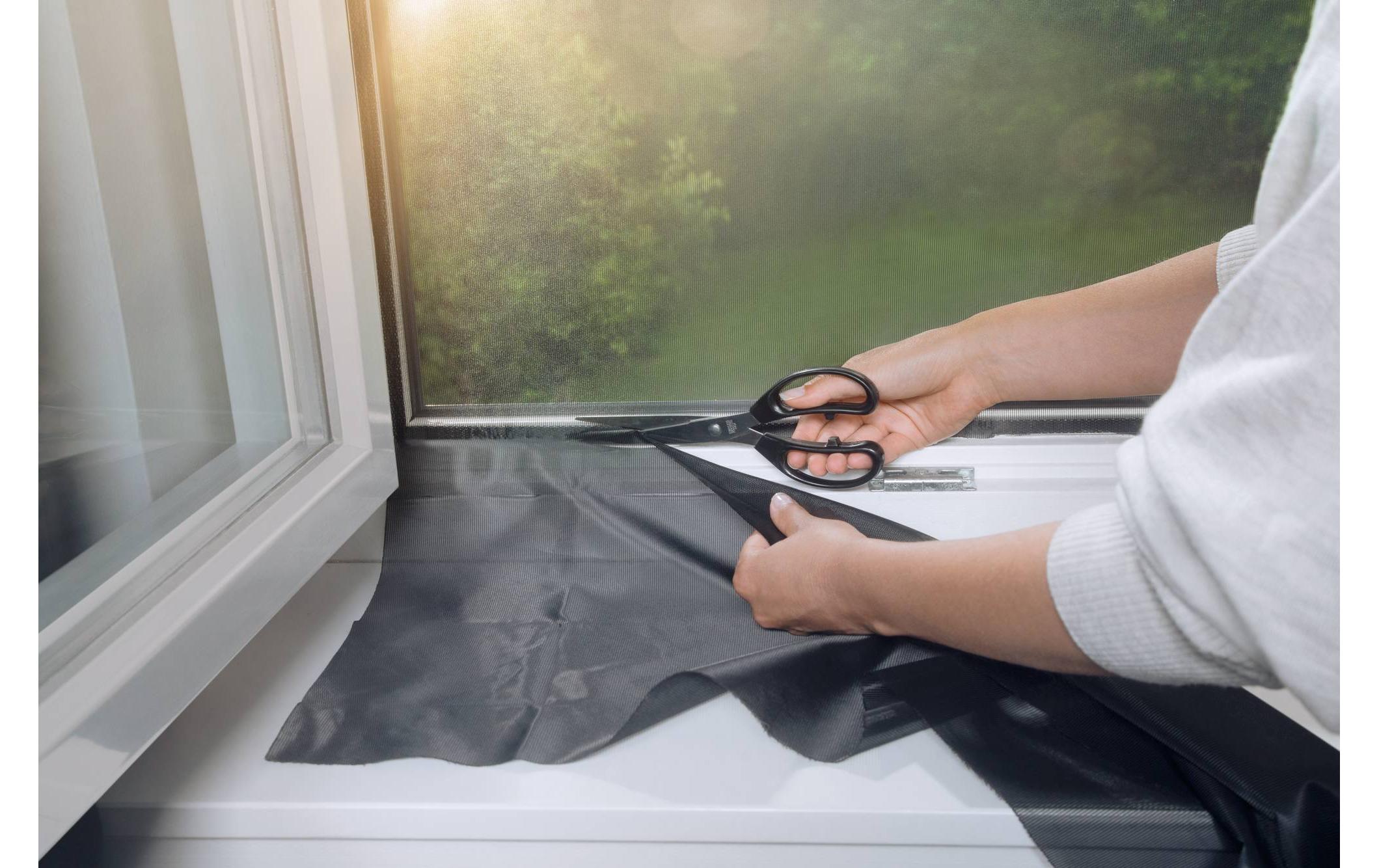 tesa Pollenschutzgitter 120 x 240 cm, Anthrazit-transparent