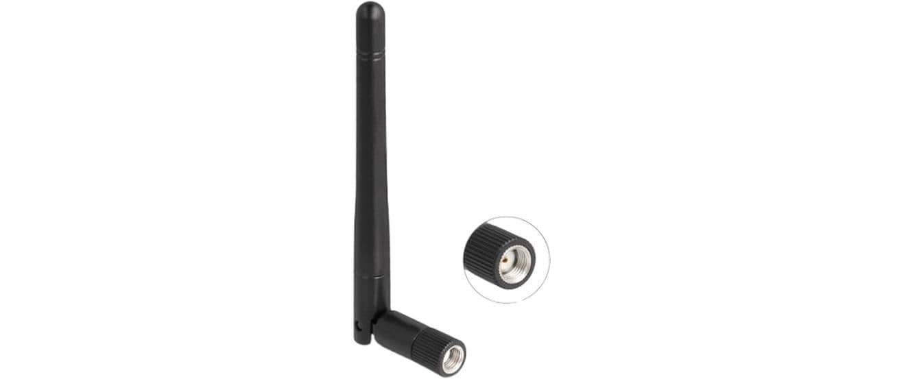 Delock WLAN-Antenne 802.11 ac/ax/a/b/g/n RP-SMA 2 dBi Rundstrahl