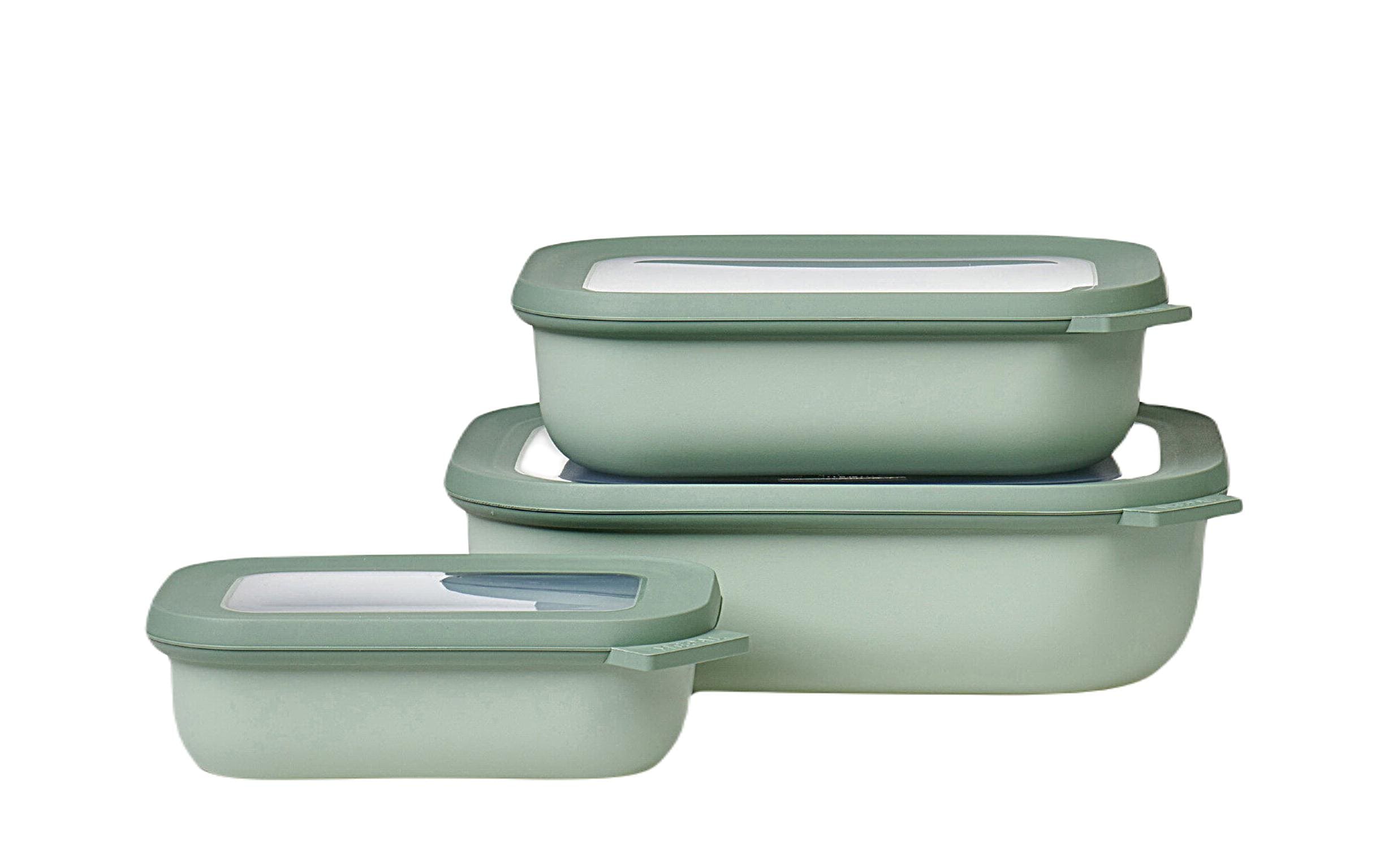 MEPAL Multischüssel-Set Cirqula rechteckig 3.5 l, Olivgrün MEPAL Multischüssel-Set Cirqula rechteckig 3.5 l, Olivgrün