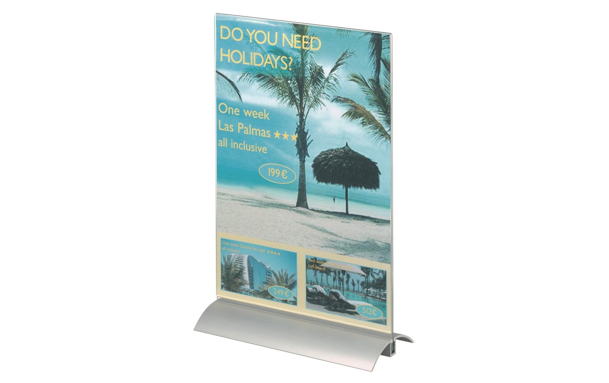 DURABLE Tischaufsteller Presenter A4 Transparent