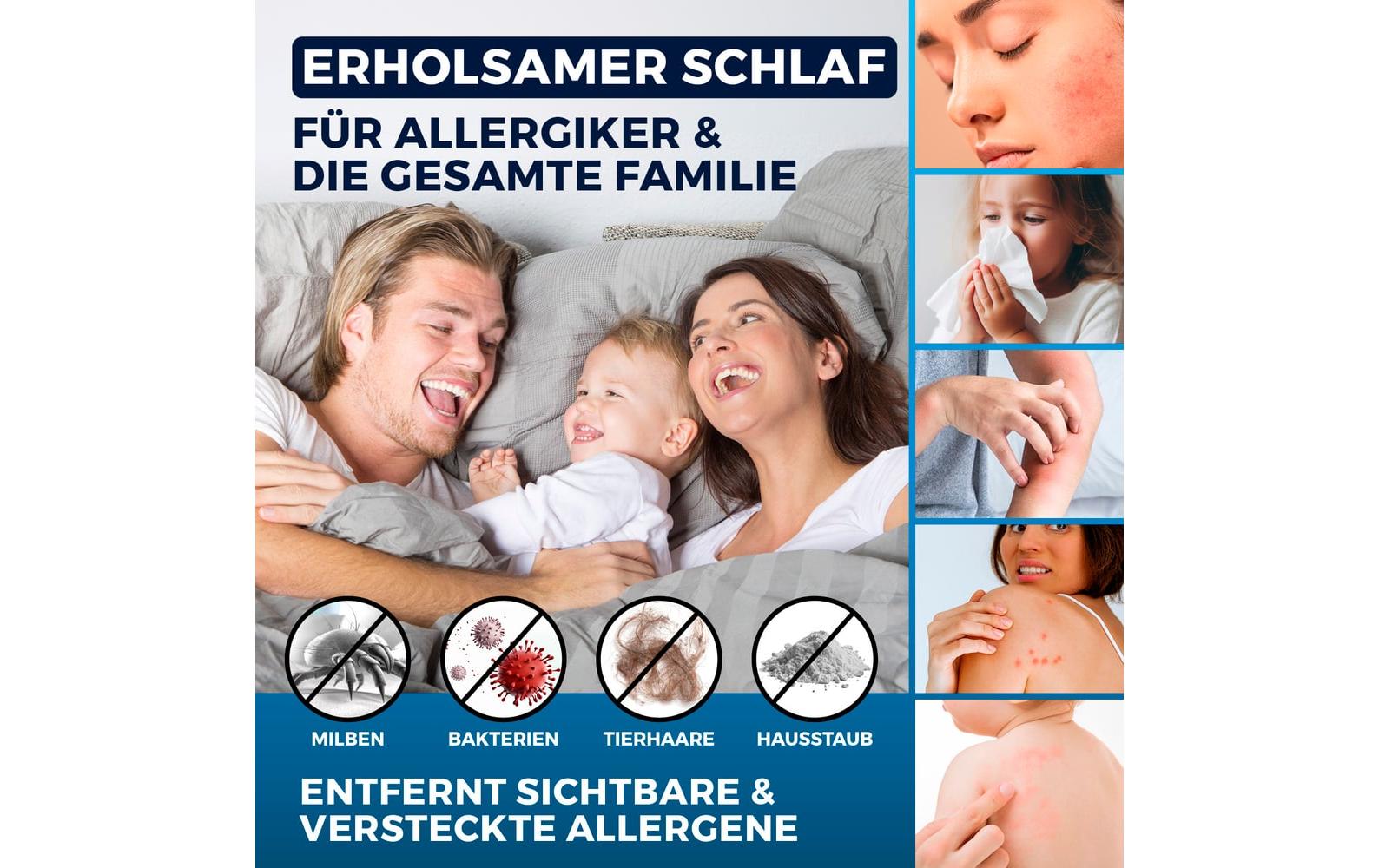 CLEANmaxx Milben-Handstaubsauger 400W, Weiss/Rot + CH-Stecker