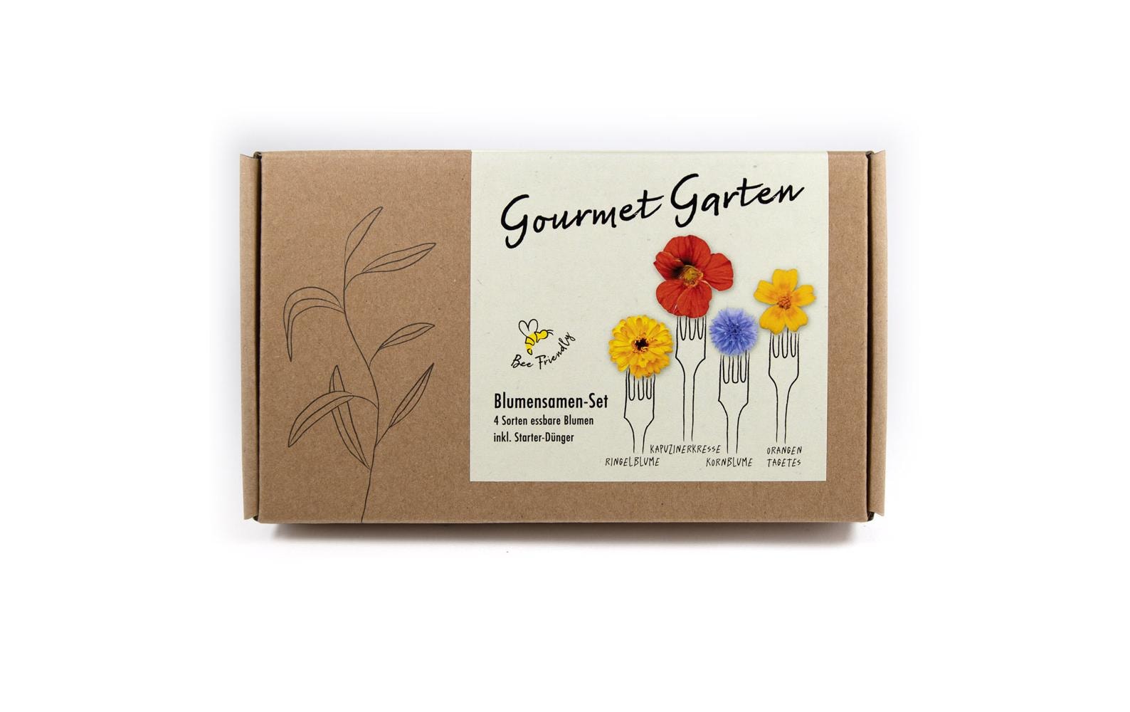 Naturkraftwerk Anzucht Gourmet Blumen, 4 Sorten