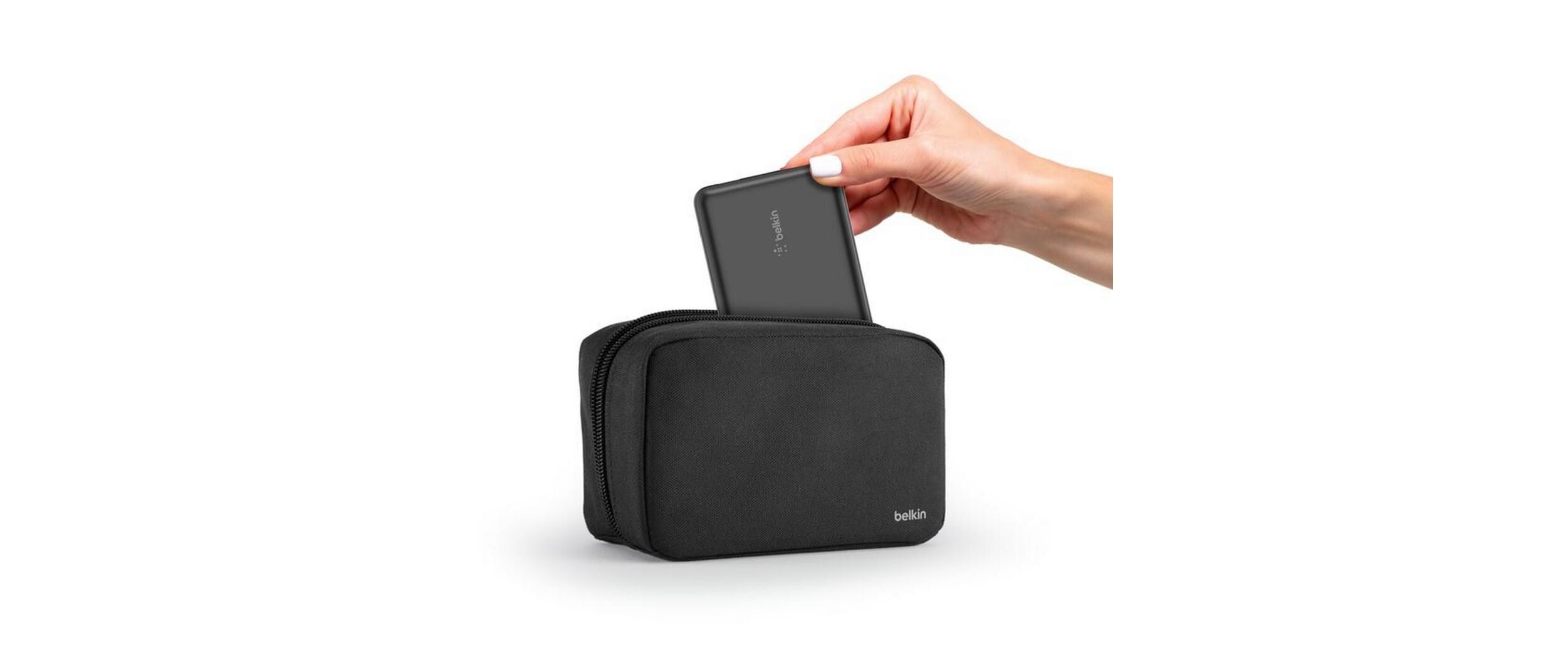 Belkin Wireless Charger BoostCharge Powerbank Bundle Schwarz