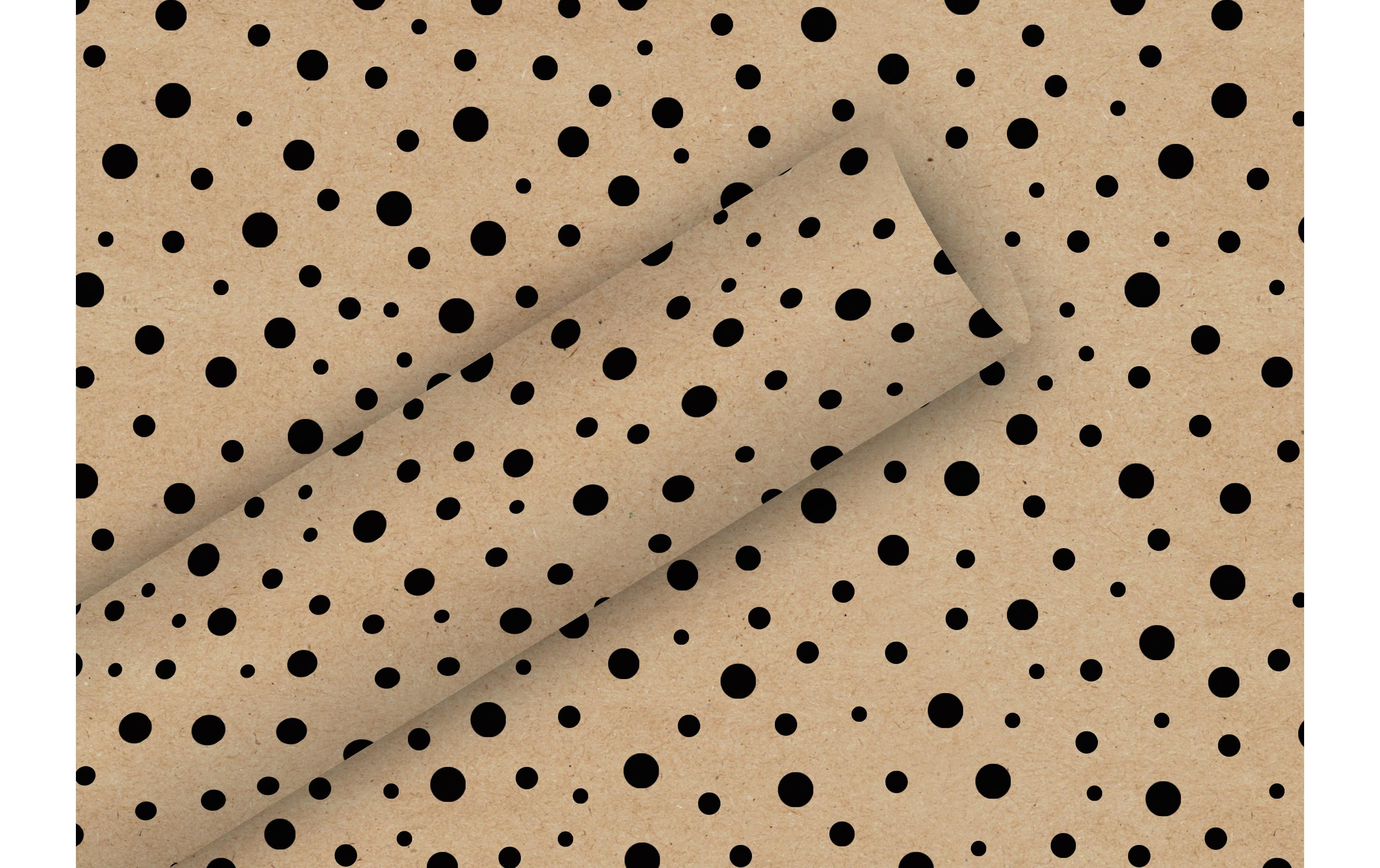 Braun + Company Geschenkpapier By Nature Kraft Polka Dots 2 m x 70 cm