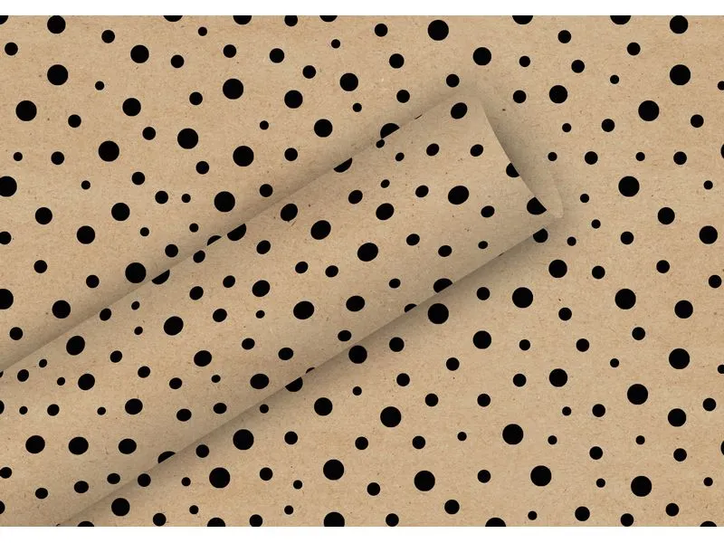 Braun + Company Geschenkpapier By Nature Kraft Polka Dots 2 m x 70 cm Braun + Company Geschenkpapier By Nature Kraft Polka Dots 2 m x 70 cm