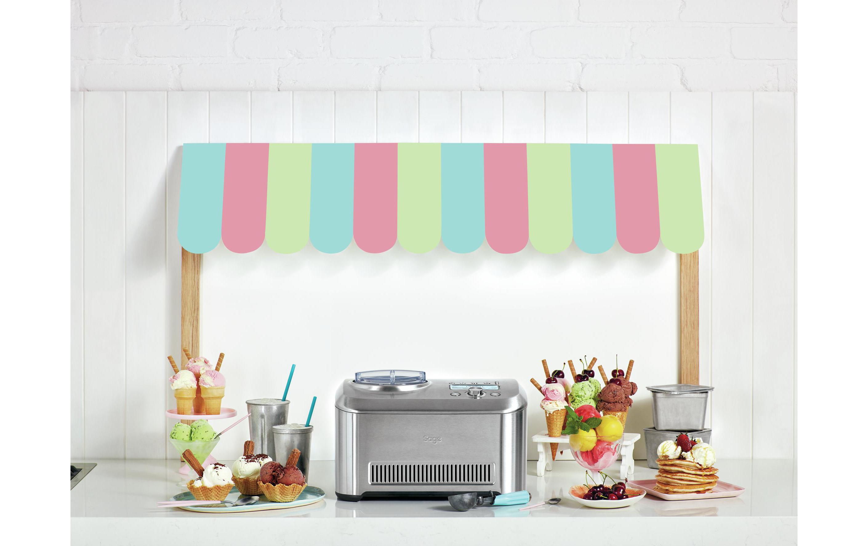 Sage Glacemaschine Smart Scoop 1 l, Silber