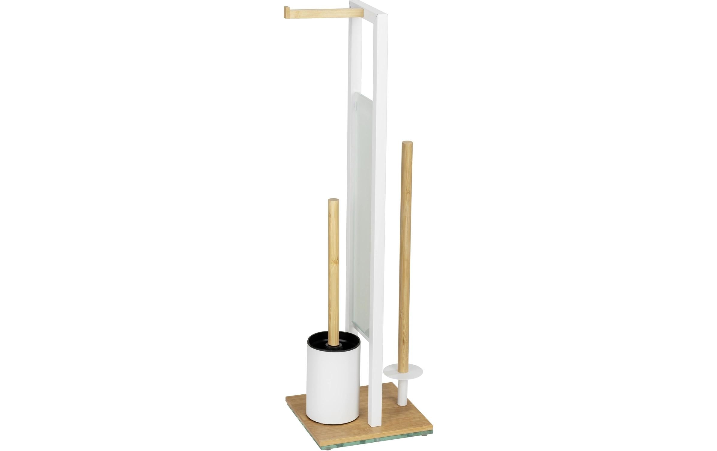 Wenko Toilettengarnitur Rivalta Braun/Weiss