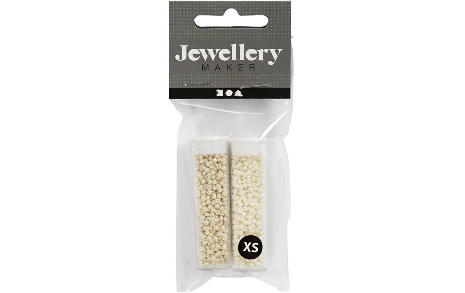 Creativ Company Rocailles-Perlen Glasperlen Beige/Perlmutt