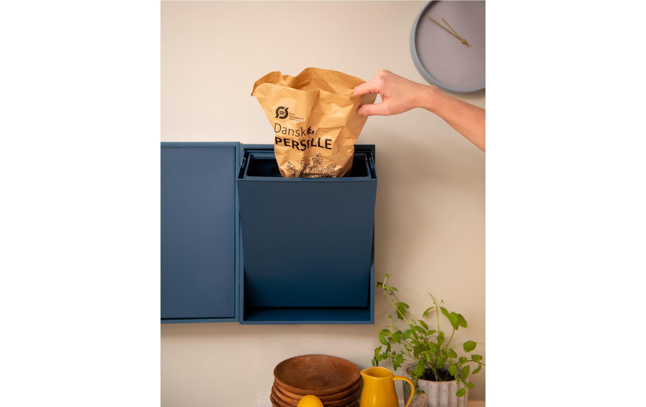 ReCollector Recyclingbehälter 12 l, Deep Dive Blue