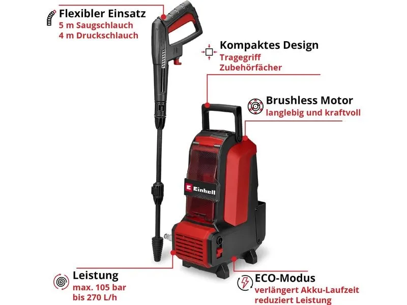 Einhell Akku-Hochdruckreiniger HYPRESSO 36/105 Einhell Akku-Hochdruckreiniger HYPRESSO 36/105