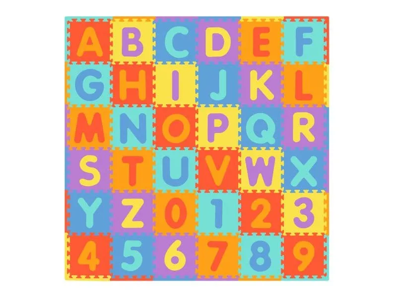 KOOR Puzzlematte Lettero, 180 x 180 x 1 cm, Mehrfarbig KOOR Puzzlematte Lettero, 180 x 180 x 1 cm, Mehrfarbig
