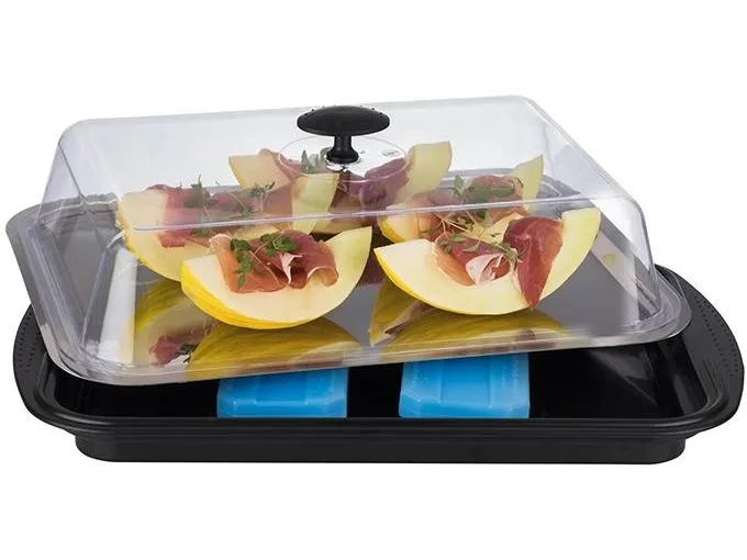 APS Thermo Tablett Set 6-teilig, Transparent/Schwarz APS Thermo Tablett Set 6-teilig, Transparent/Schwarz