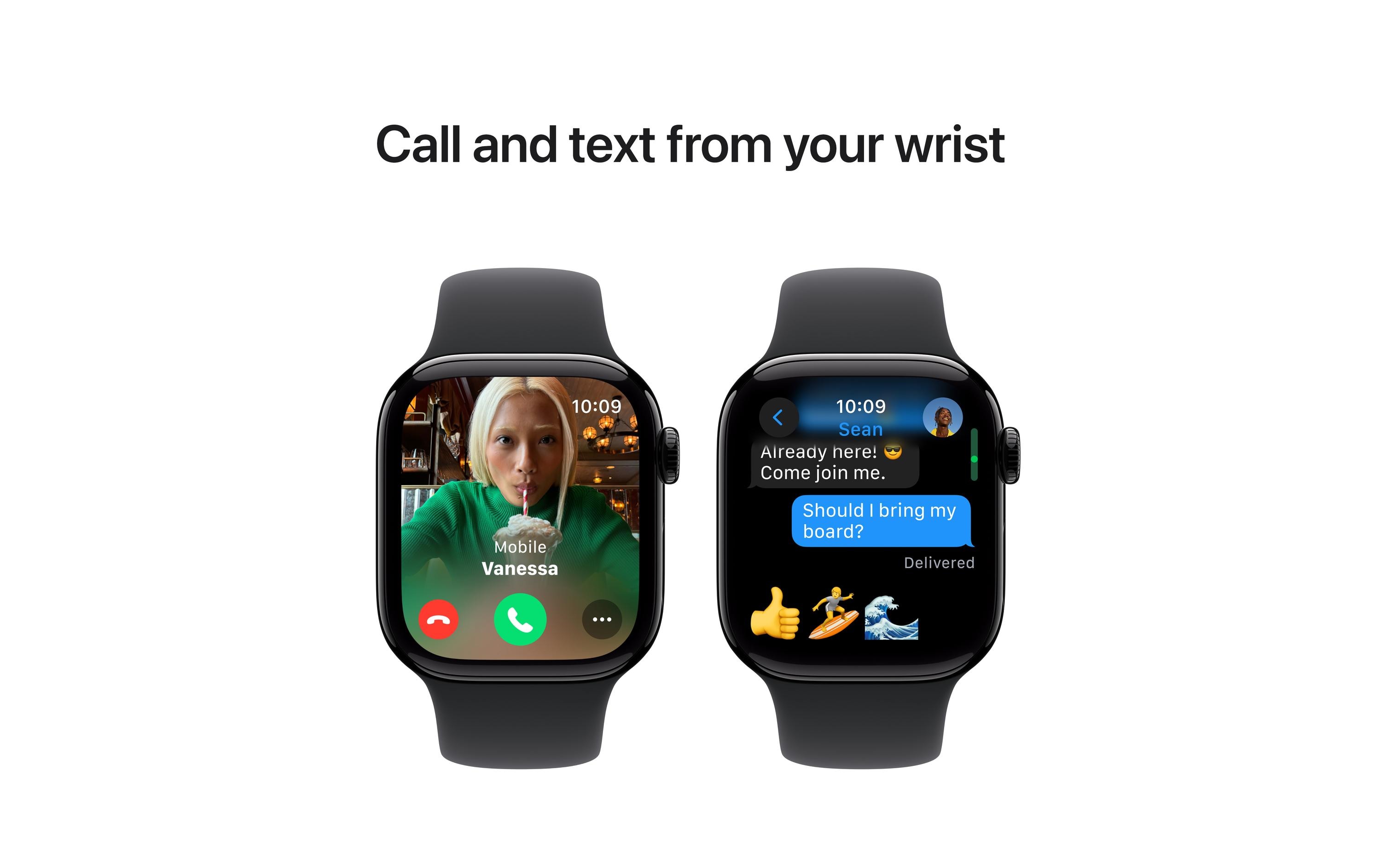 Apple Watch Series 10 42 mm Alu Jet Black Sport S/M