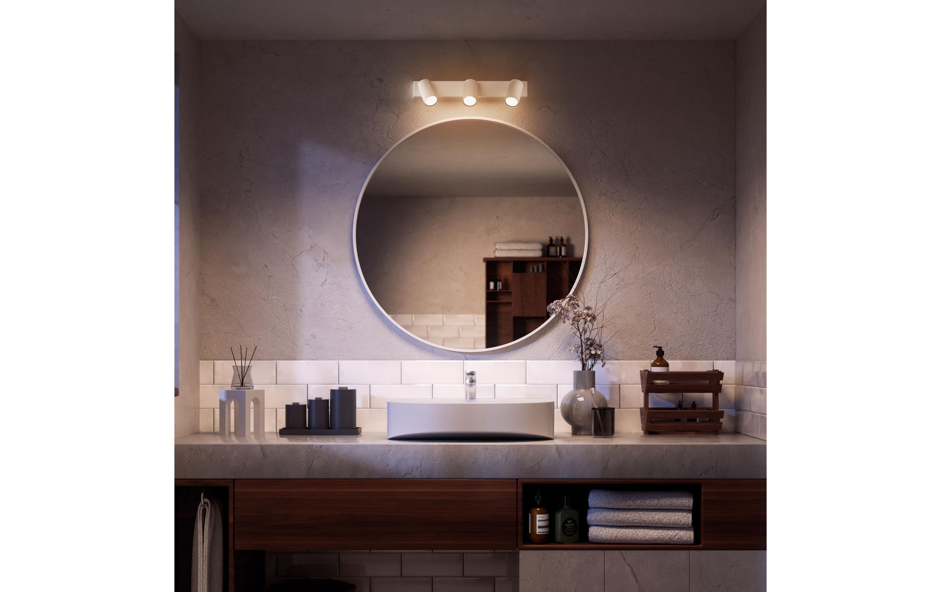 Philips Aufbauspot Idris GU10, IP44 Weiss, ohne Leuchtmittel