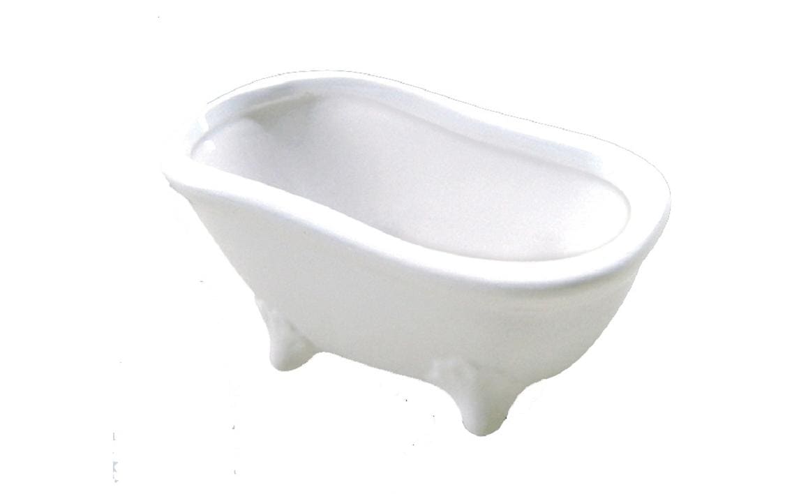 HobbyFun Mini-Utensilien Badewanne Weiss