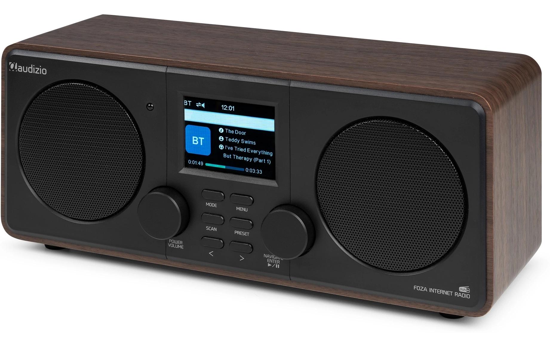 Audizio DAB+ Radio Foza Braun/Schwarz