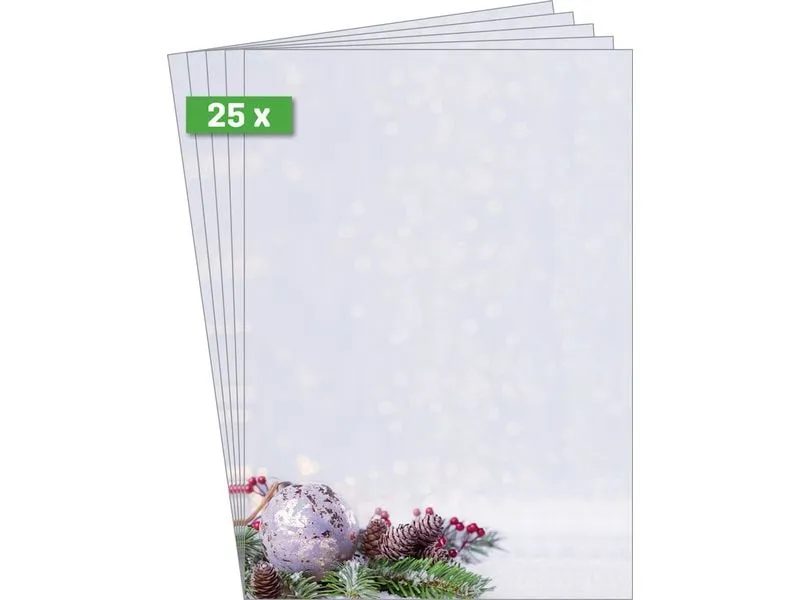 Sigel Motivpapier Charmful Christmas, A4, 90 g/m², 25 Blatt Sigel Motivpapier Charmful Christmas, A4, 90 g/m², 25 Blatt