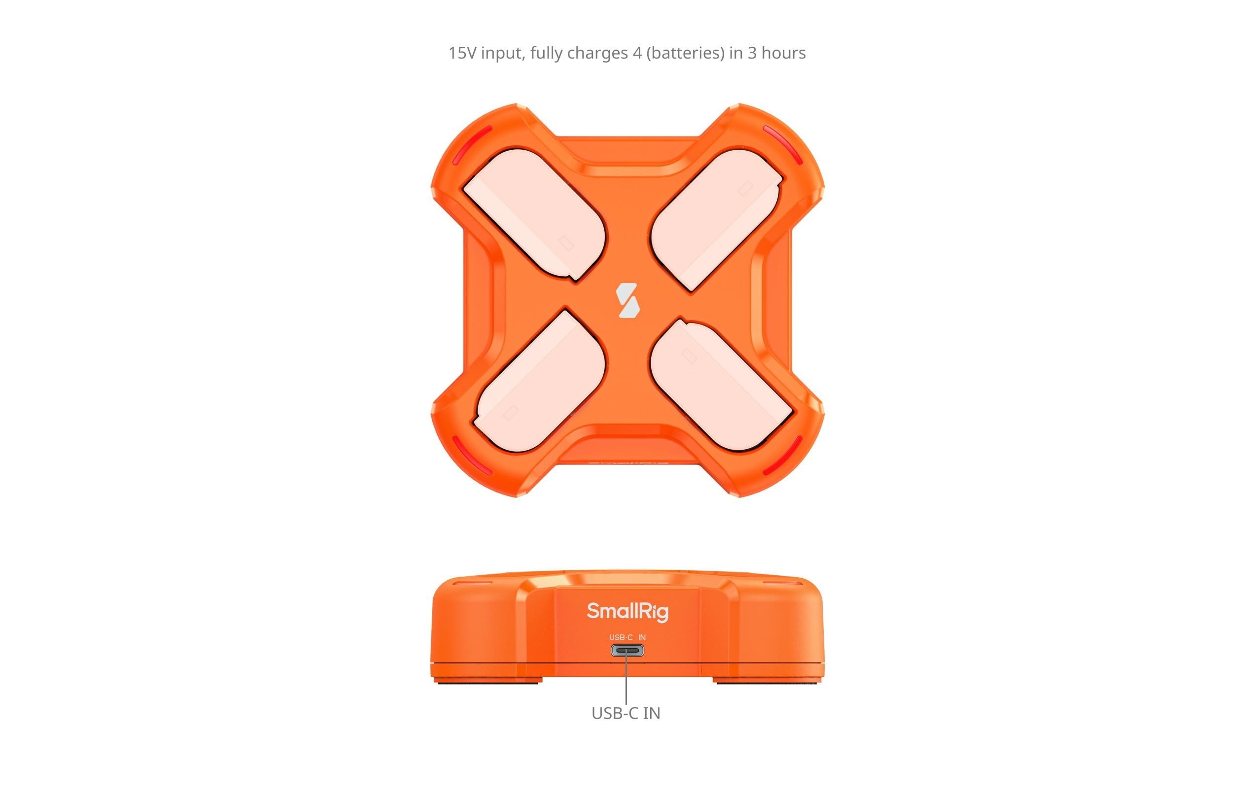 Smallrig Ladegerät Vierfach für Panasonic DMW-BLK22