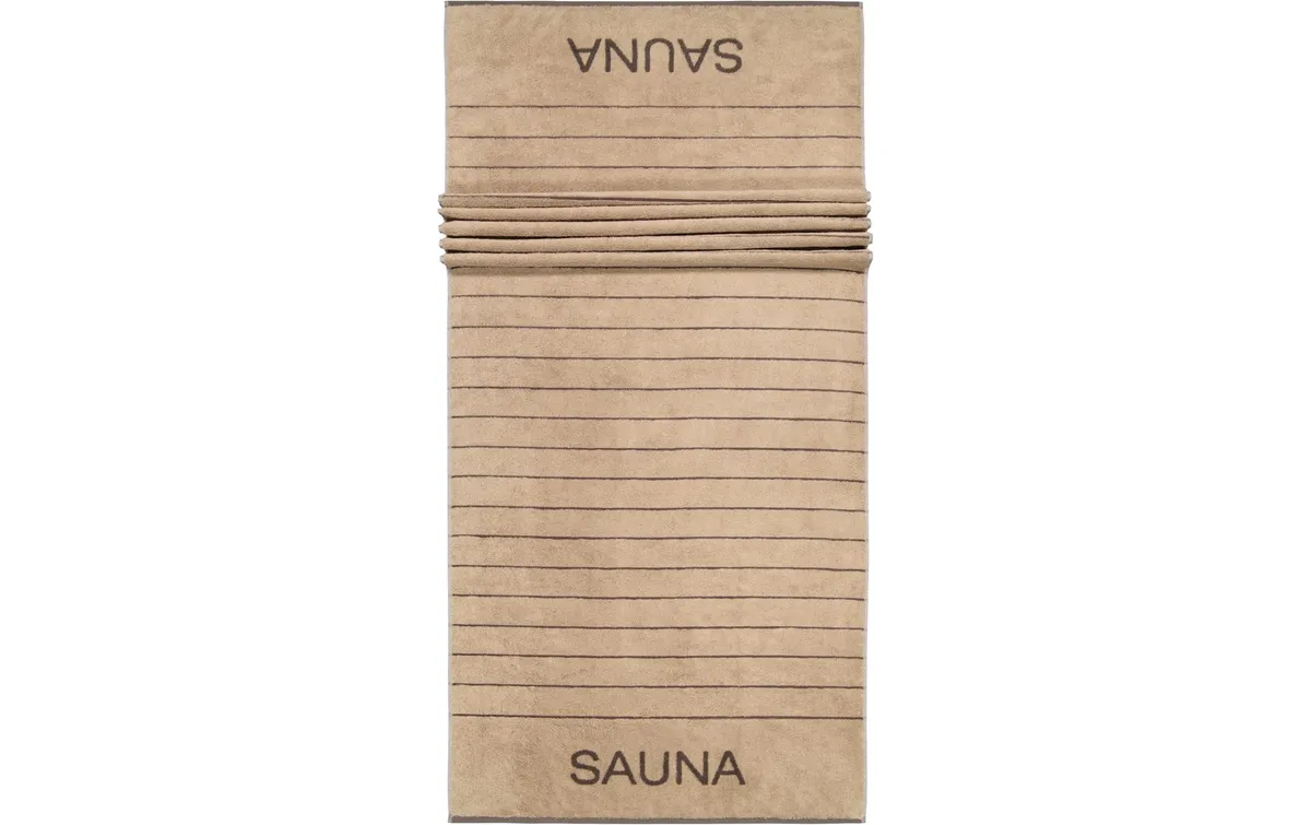 Cawö Saunatuch Balance Doubleface 80 x 200 cm, Sand