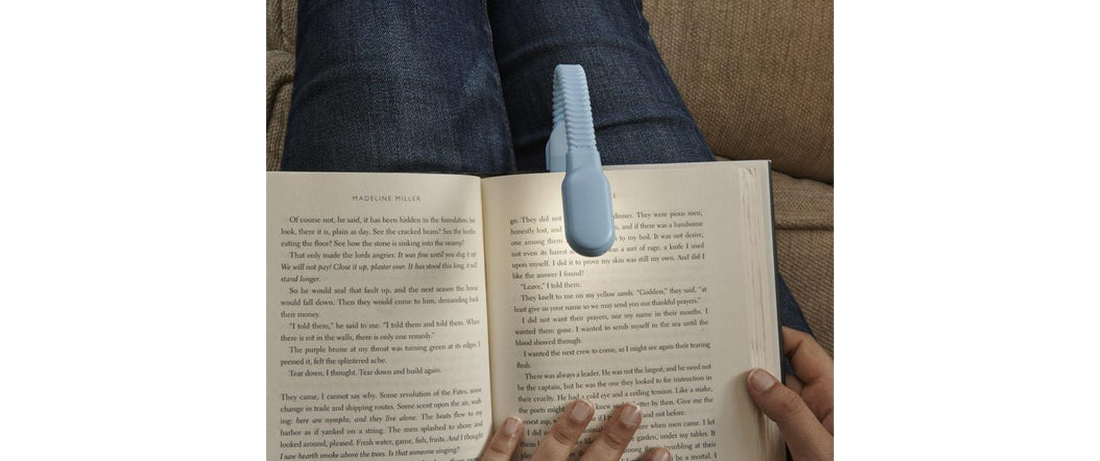 Kikkerland Leselicht Hellblau Kikkerland Leselicht Hellblau