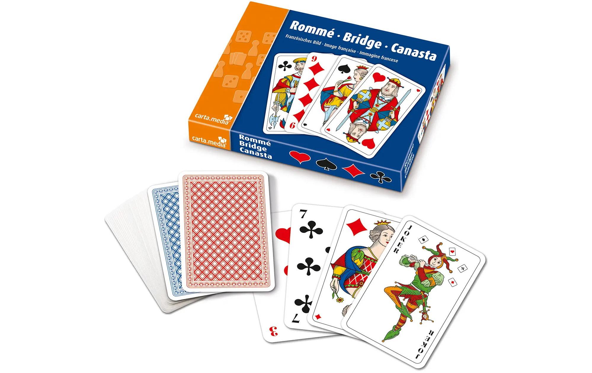 Carta.Media Familienspiel Rommé – Bridge – Canasta