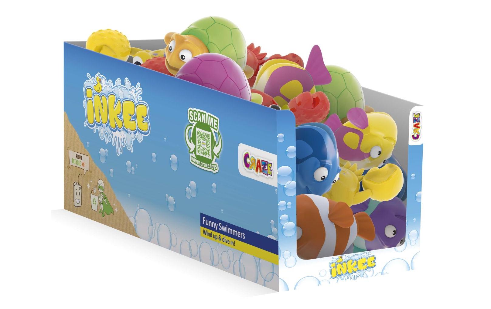 Craze Inkee Aufziehspielzeug assortiert, 4 Stück