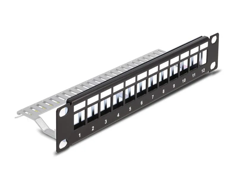 Delock Patchpanel Keystone 12 Port 1 HE 10 Rack Delock Patchpanel Keystone 12 Port 1 HE 10 Rack