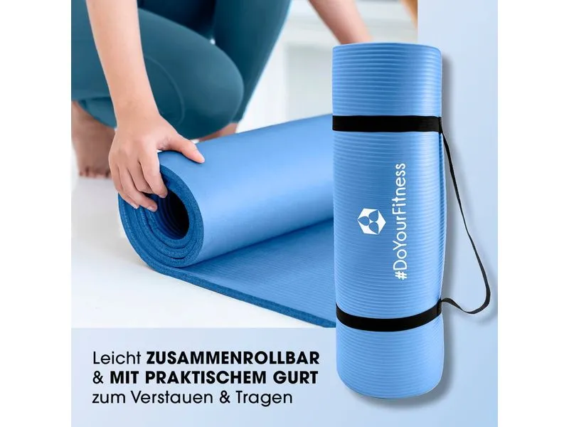 World Fitness Fitnessmatte Jivan 183 cm x 61 cm, Blau World Fitness Fitnessmatte Jivan 183 cm x 61 cm, Blau