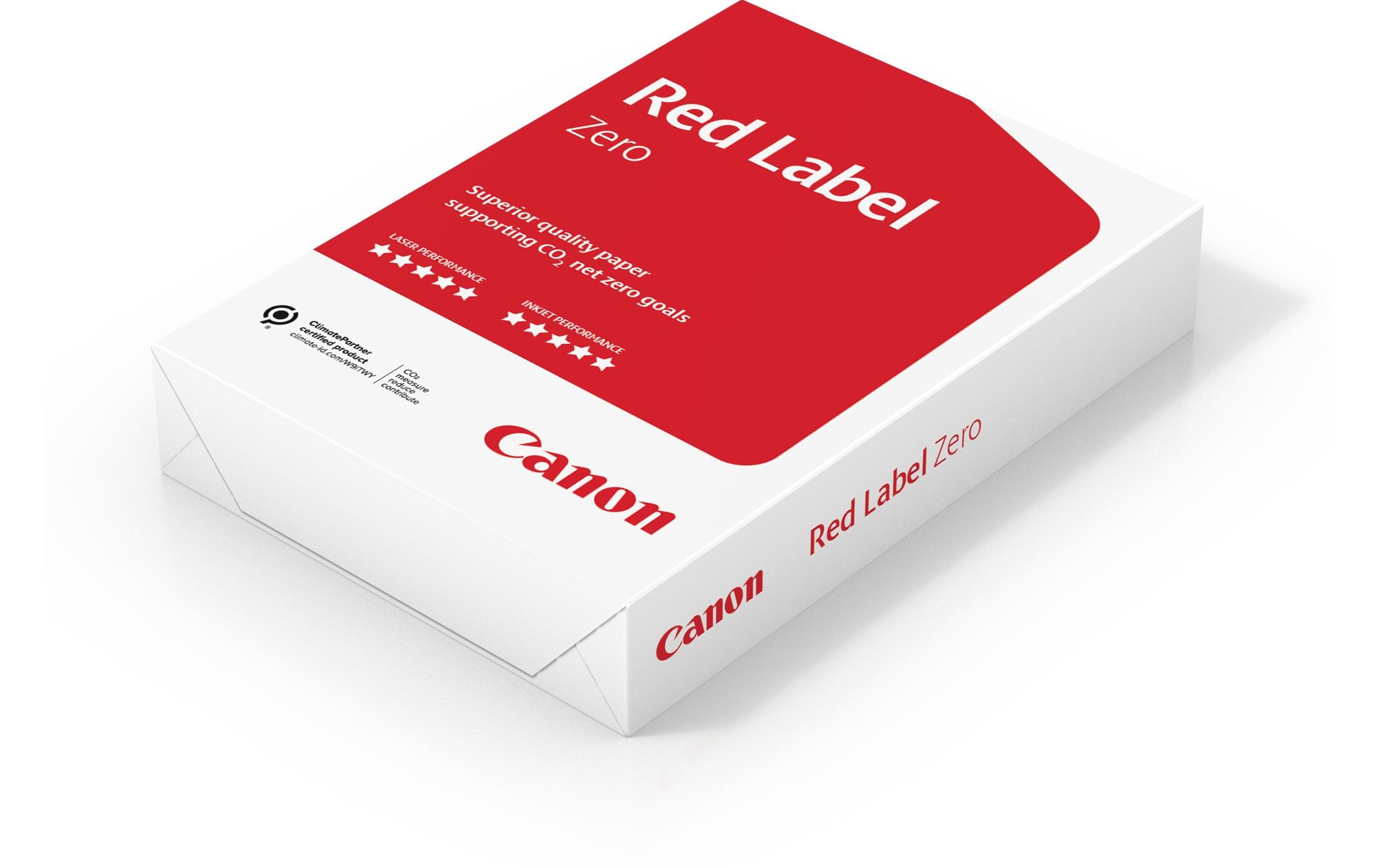 Canon Druckerpapier Red Label Zero A4, Weiss, 80 g/m², 2500 Blatt Canon Druckerpapier Red Label Zero A4, Weiss, 80 g/m², 2500 Blatt