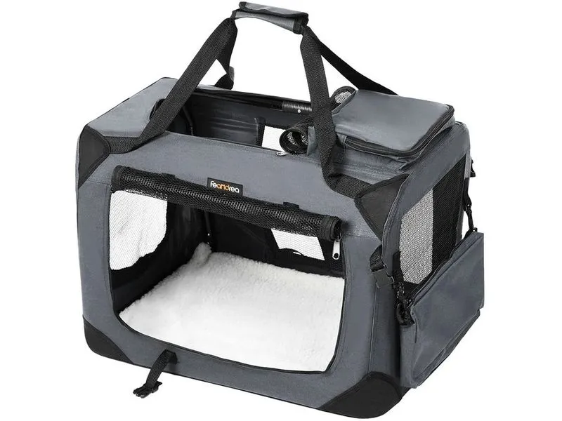 Feandrea Transportbox für Hunde & Katzen M