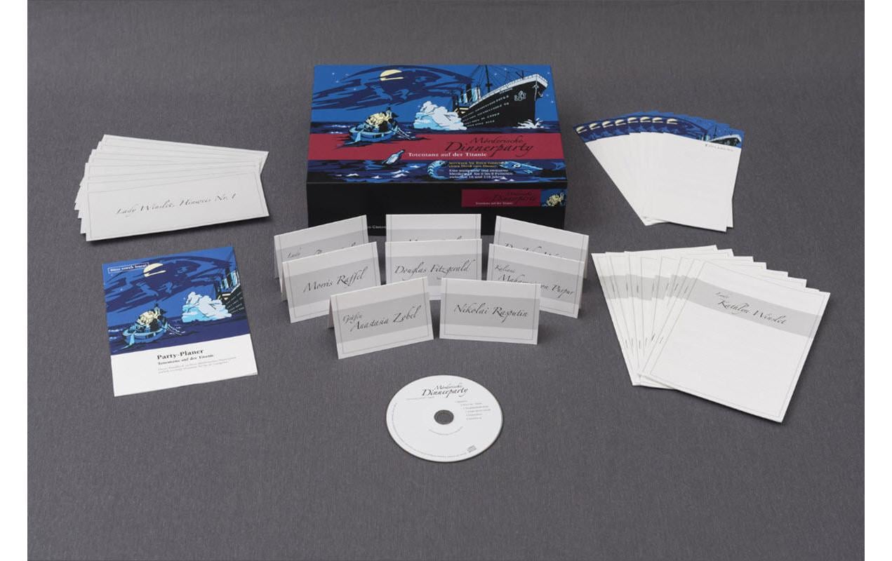 Blaubart Verlag Partyspiel Dinnerparty: Totentanz auf der Titanic