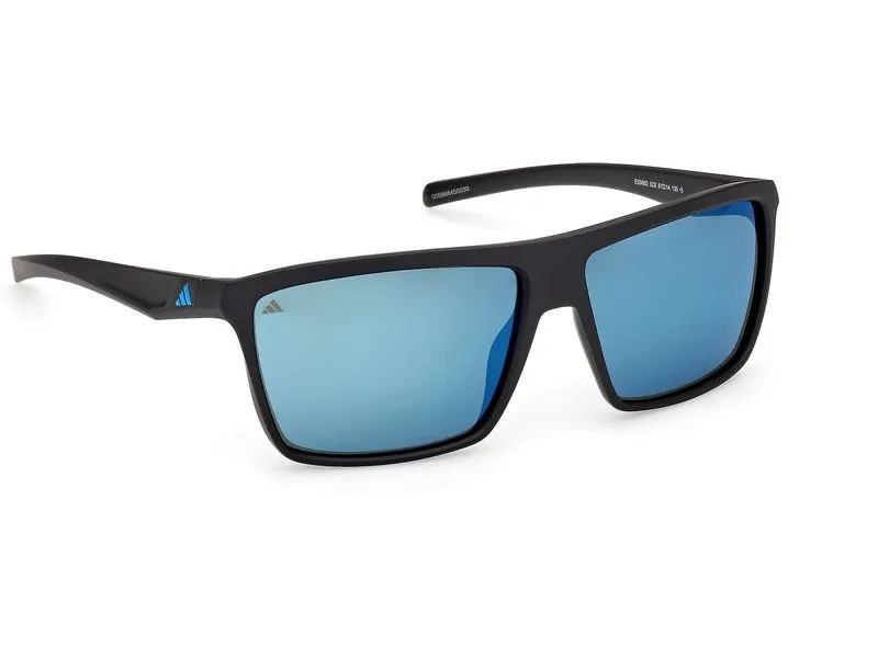adidas ES0002 Sport Sonnenbrille Matte Black, Blue adidas ES0002 Sport Sonnenbrille Matte Black, Blue