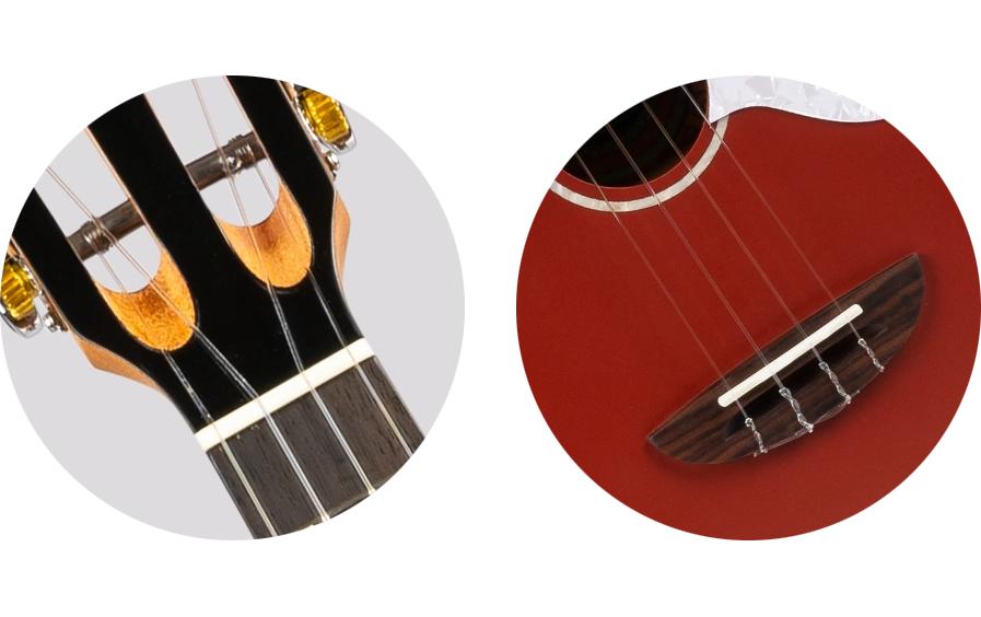 Flight Ukulele Concert – Solid Spruce – Rot