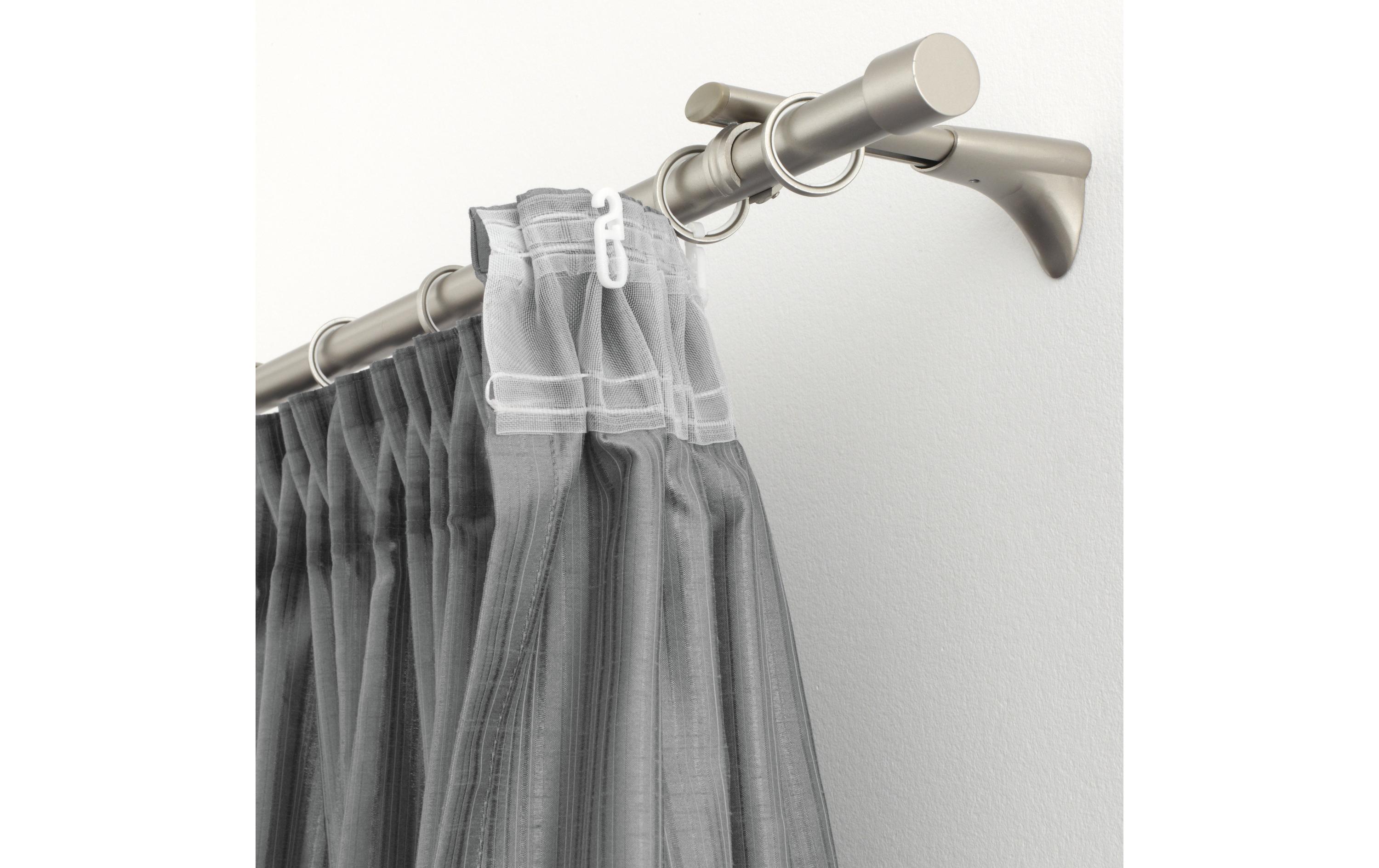 Gardinia Faltenlegehaken Weiss 10 Stück