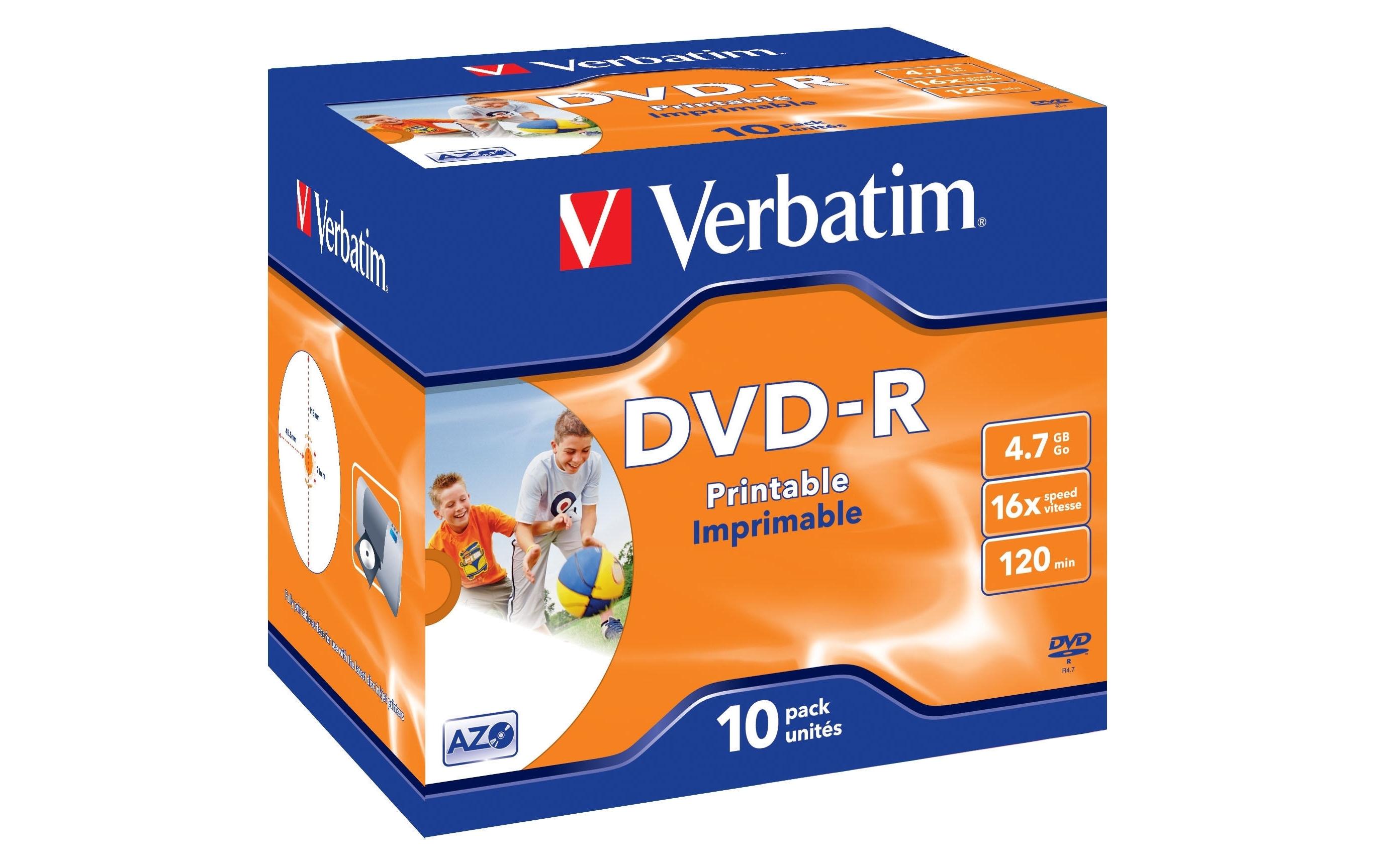 Verbatim DVD-R 4.7 GB, Jewelcase (10 Stück)