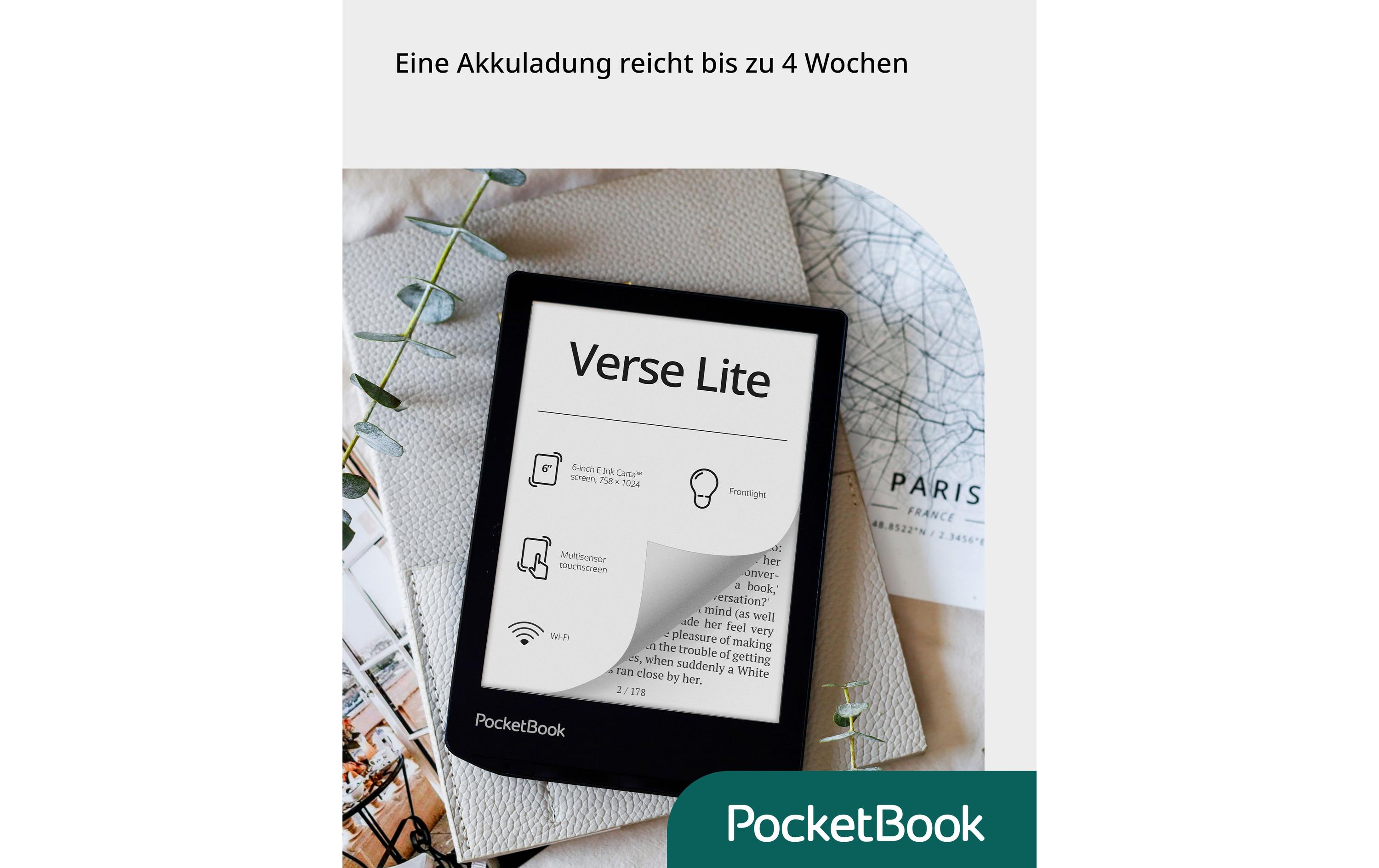 PocketBook E-Book Reader Verse Lite Midnight Grey