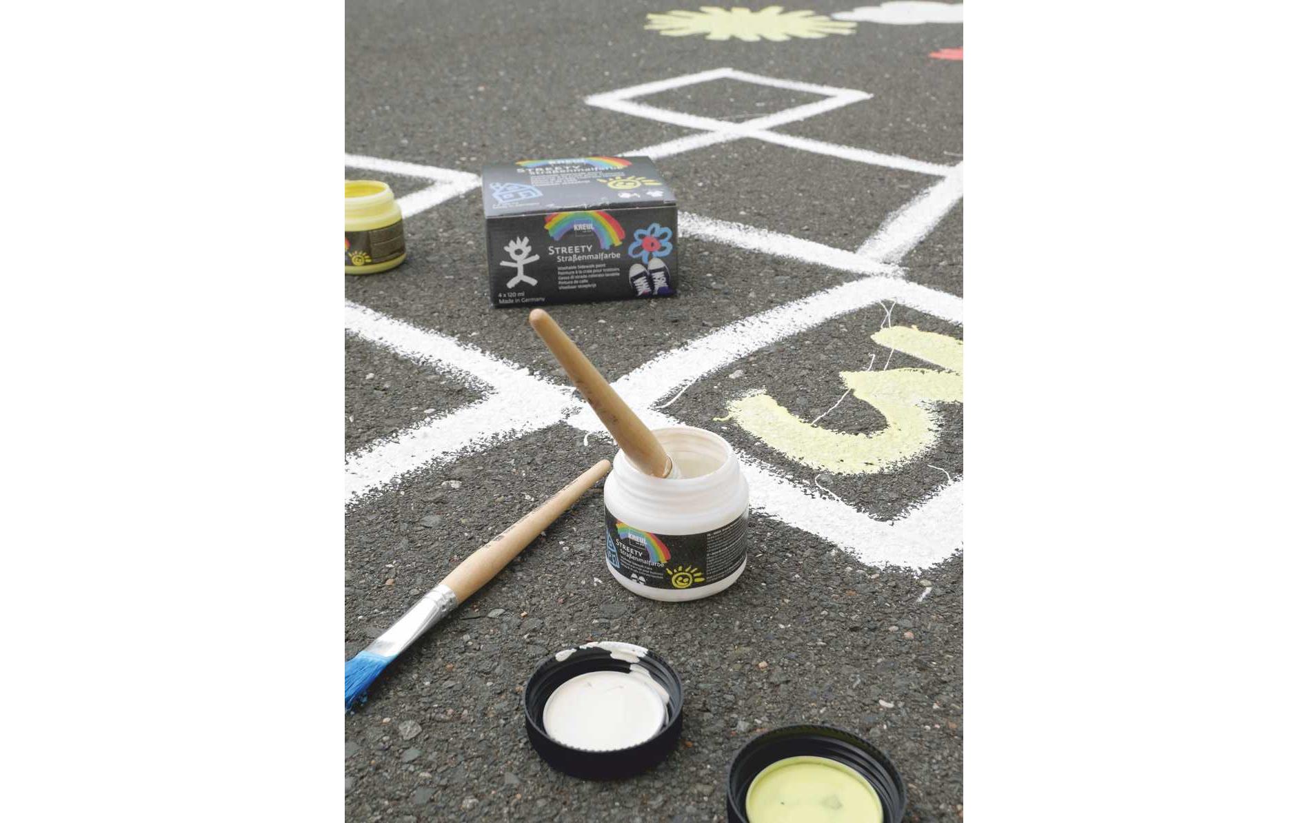Kreul Strassenmalkreide flüssig Streety 4 Farben à 120 ml