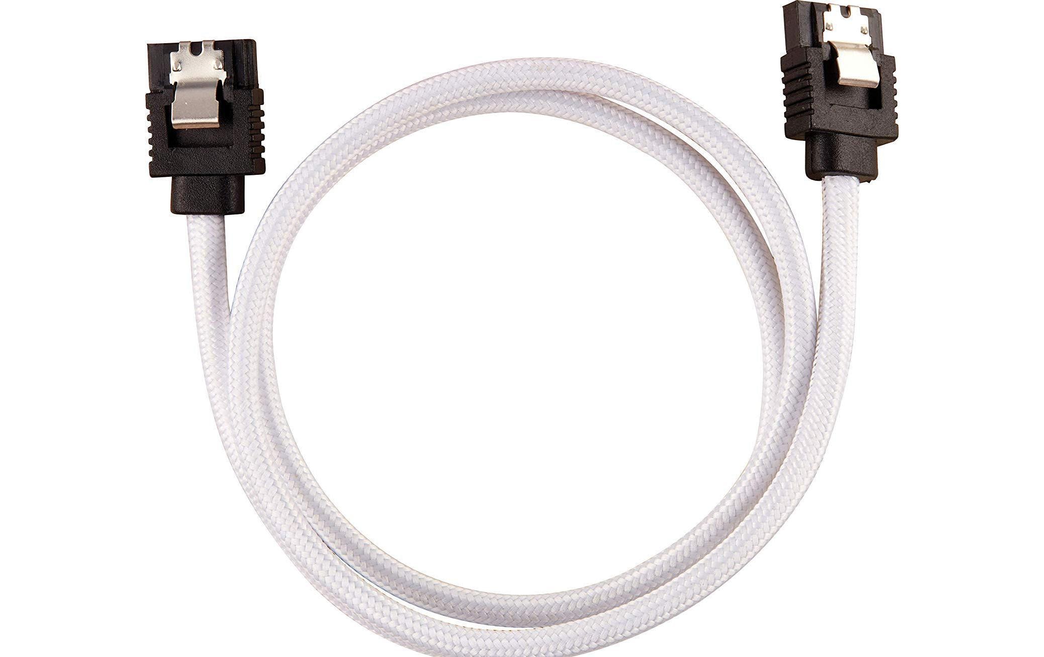 Corsair SATA3-Kabel Premium Set Weiss 60 cm Corsair SATA3-Kabel Premium Set Weiss 60 cm