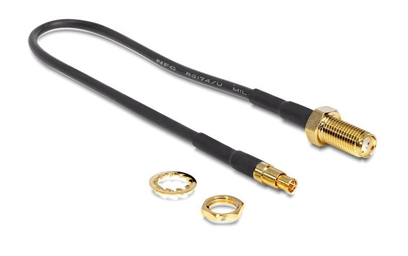 Delock Antennenadapter 20cm SMA Buchse (f) - TS-9 Stecker (m) Delock Antennenadapter 20cm SMA Buchse (f) - TS-9 Stecker (m)