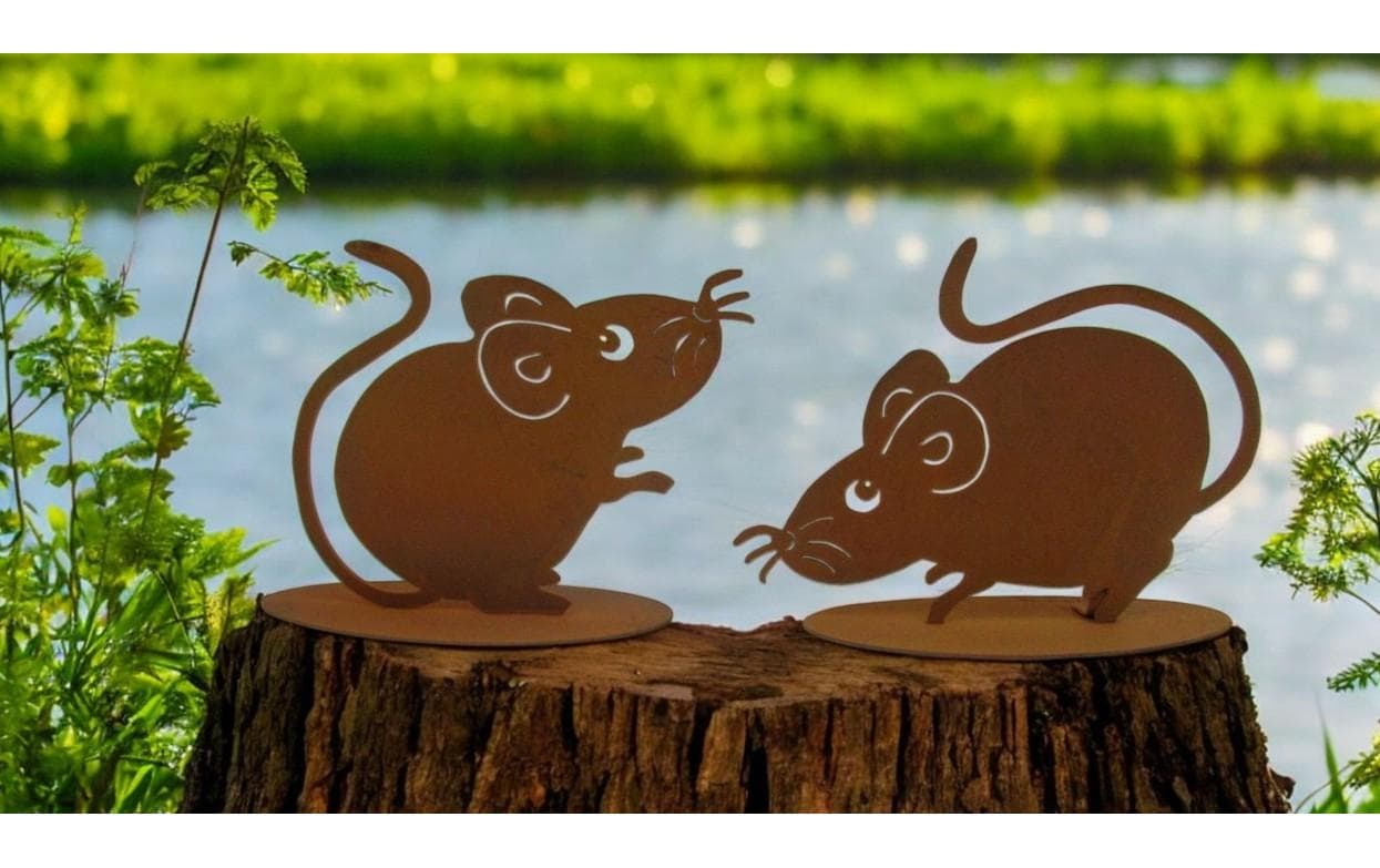 Dameco Dekofigur Mäuse 2er Set