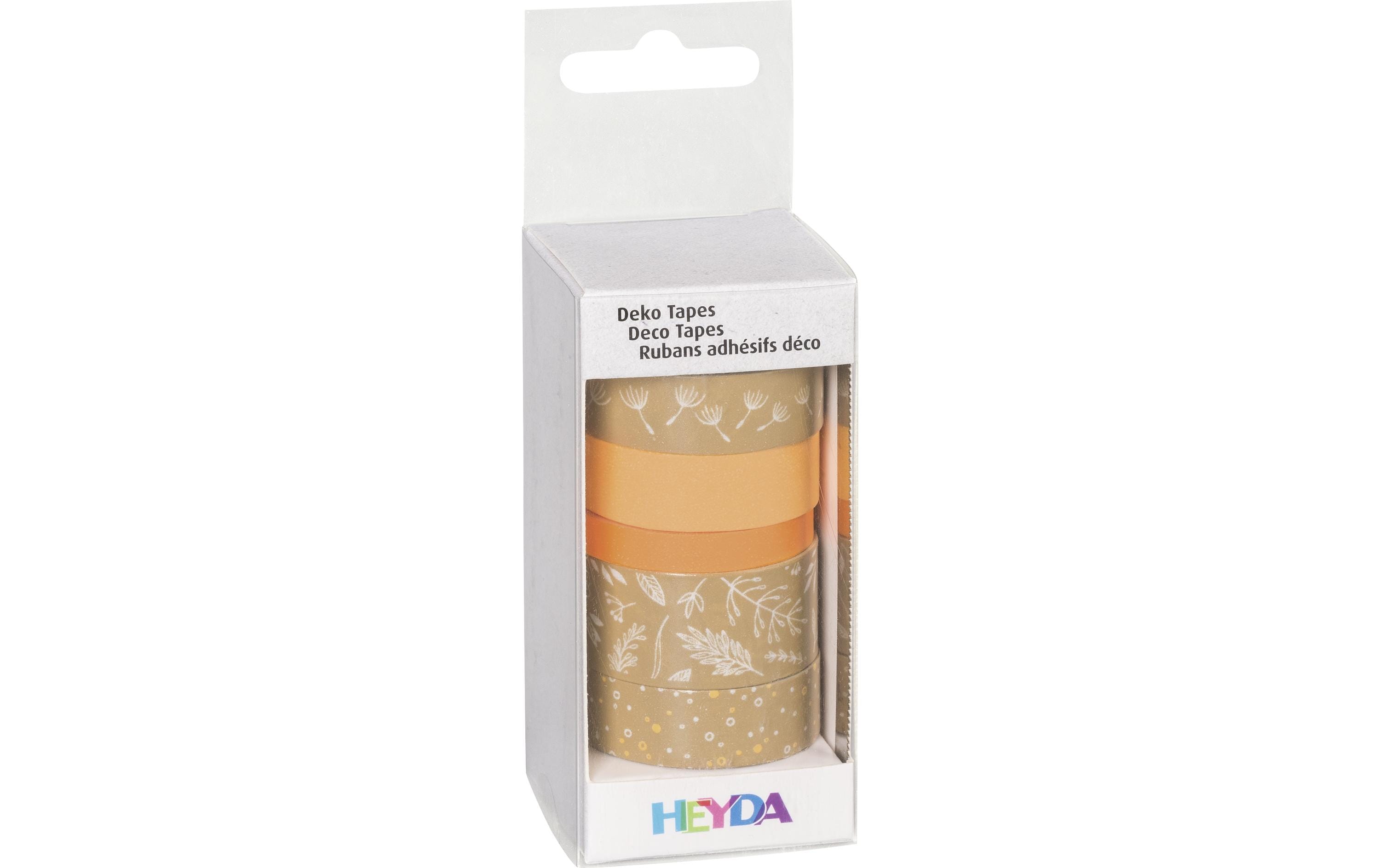 Heyda Washi Tape Natur Blätter Orange