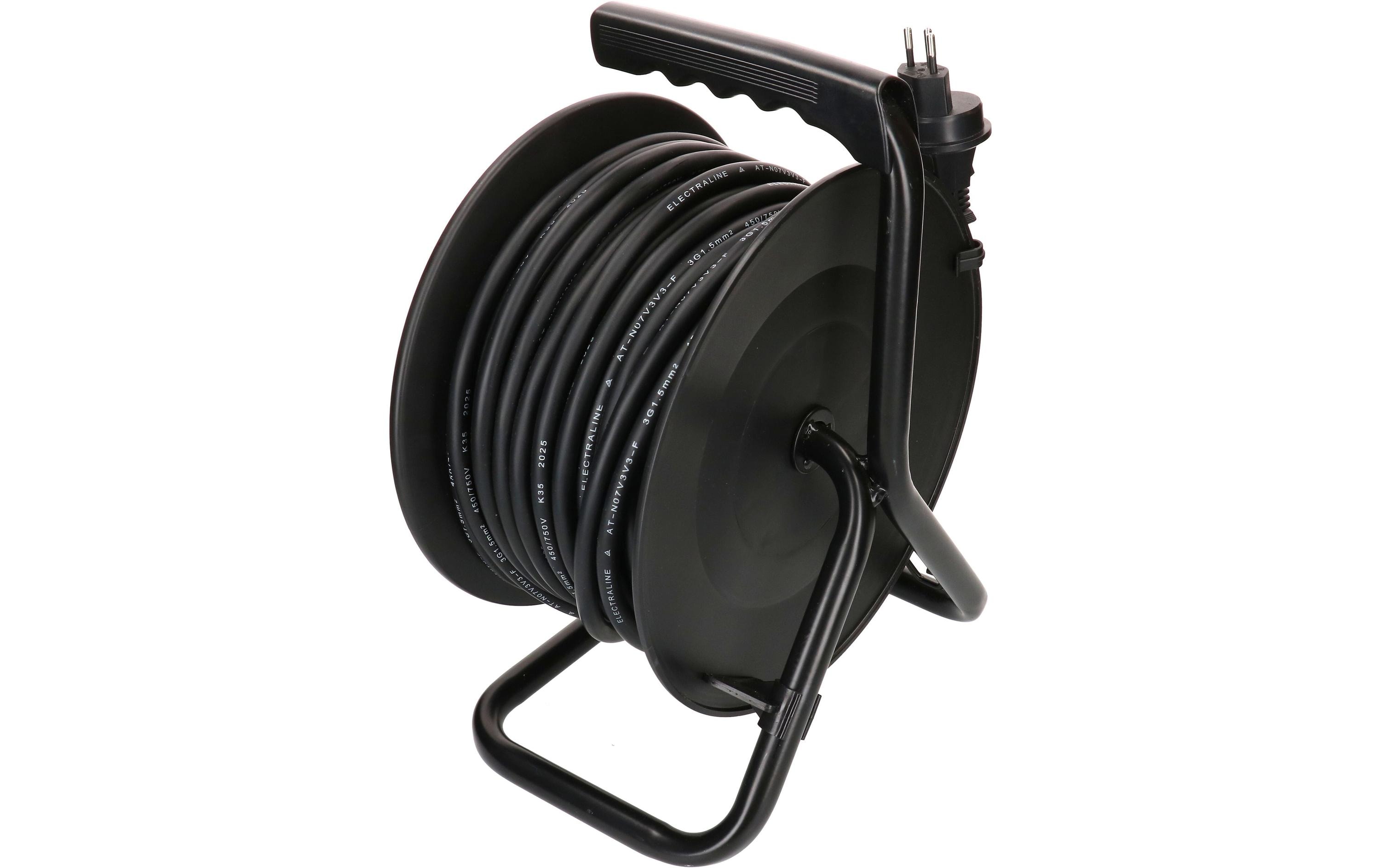 Max Hauri Kabelrolle 3x Typ 13 IP55 33m schwarz