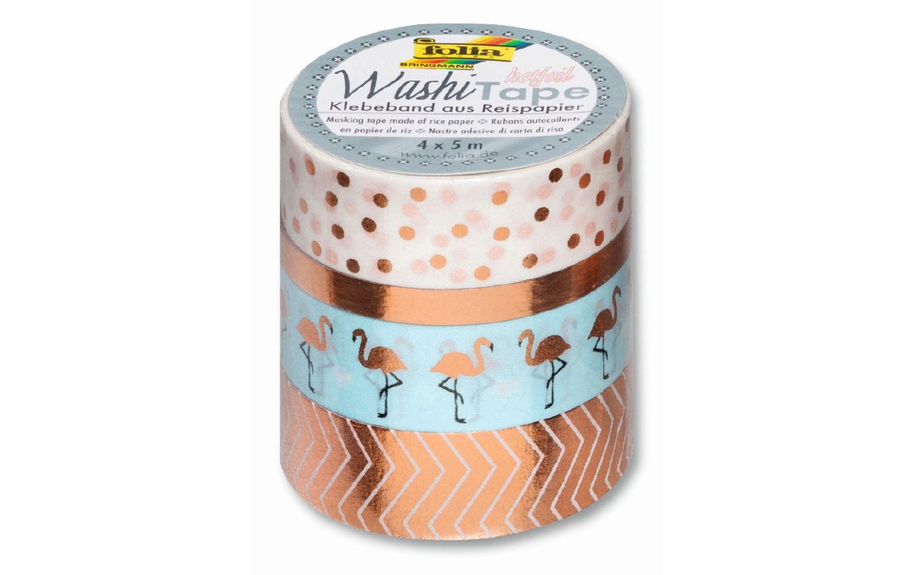 Folia Washi Tape Hotfoil Gold/Weiss/Blau Folia Washi Tape Hotfoil Gold/Weiss/Blau