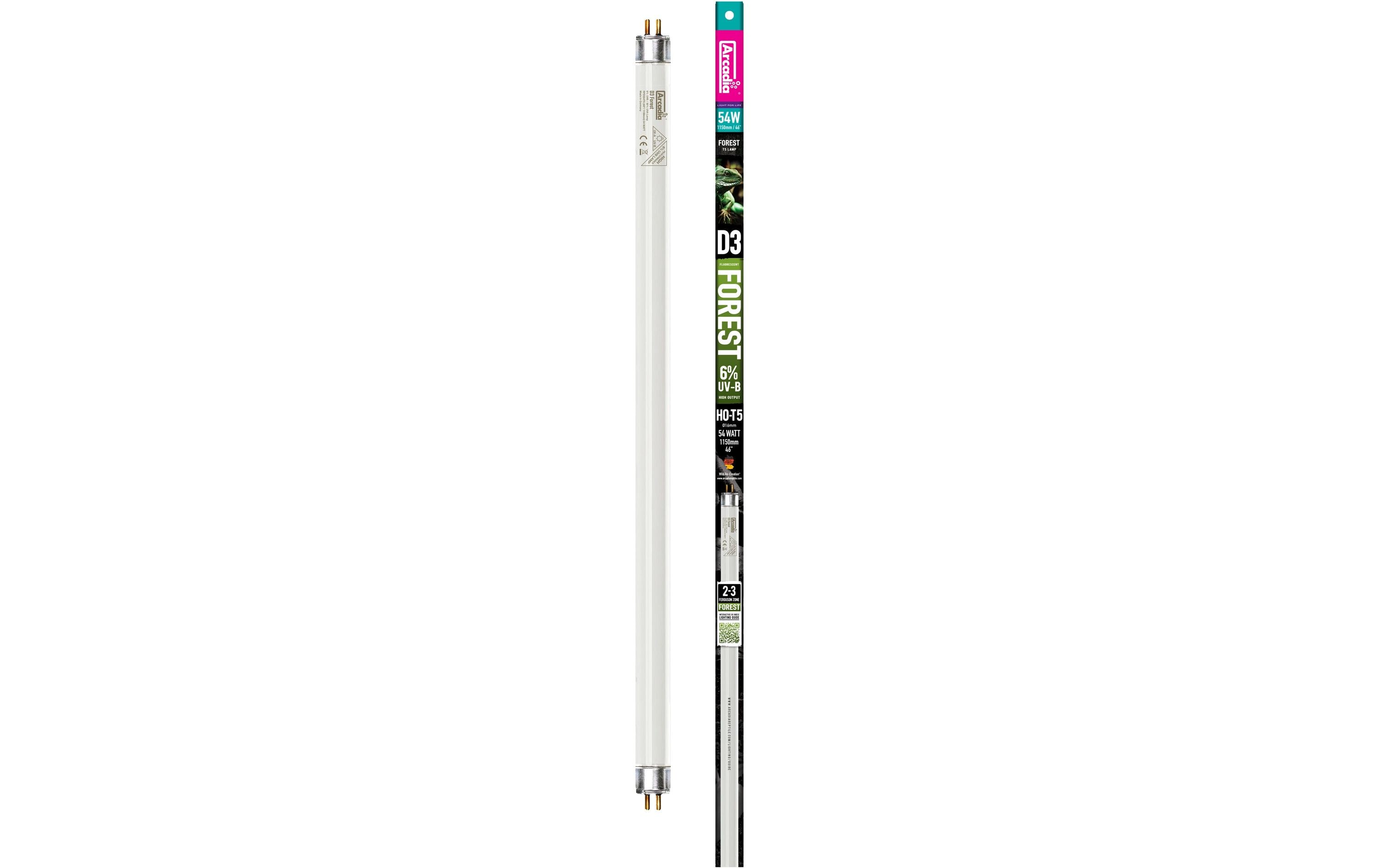 Arcadia Terrarienlampe D3 Reptile T5 6% UVB 117 cm, 54 Watt