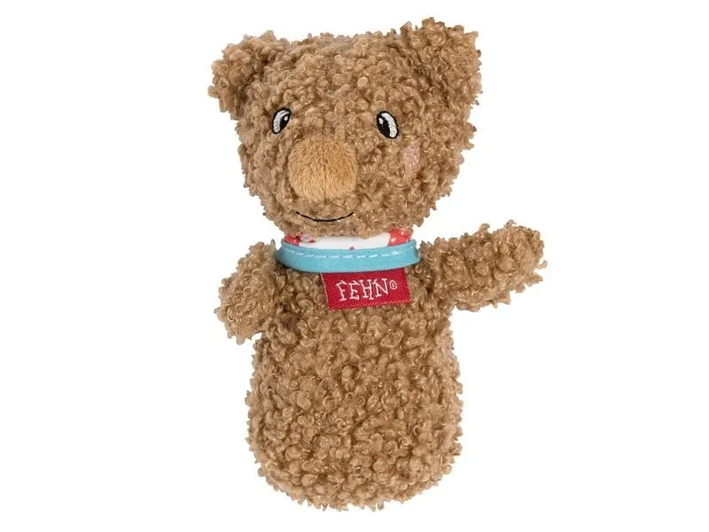 fehn Greifling Mini-Rassel Bär, Braun, Plüsch / Velours, 11 cm fehn Greifling Mini-Rassel Bär, Braun, Plüsch / Velours, 11 cm