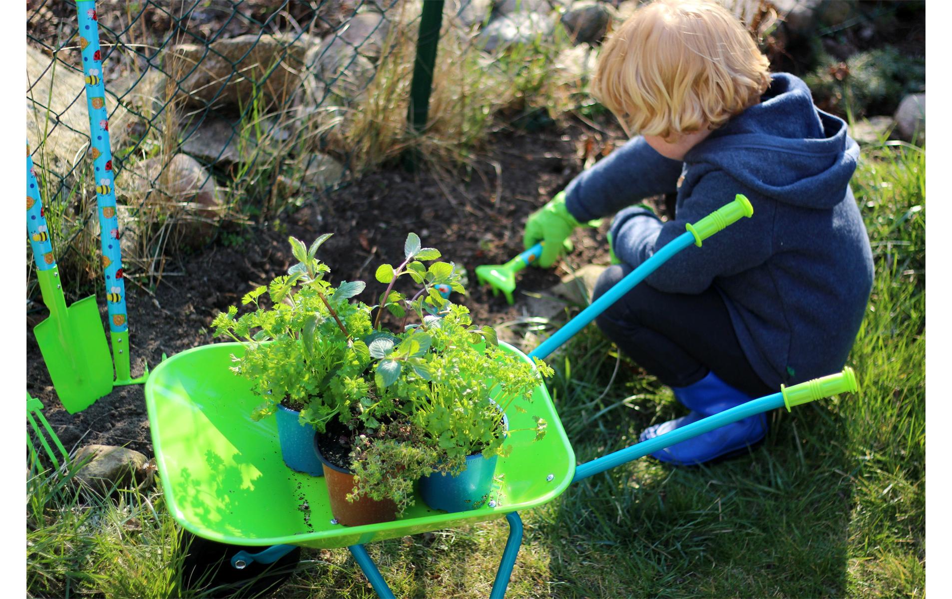 small foot Grosses Gartenset mit Schubkarre
