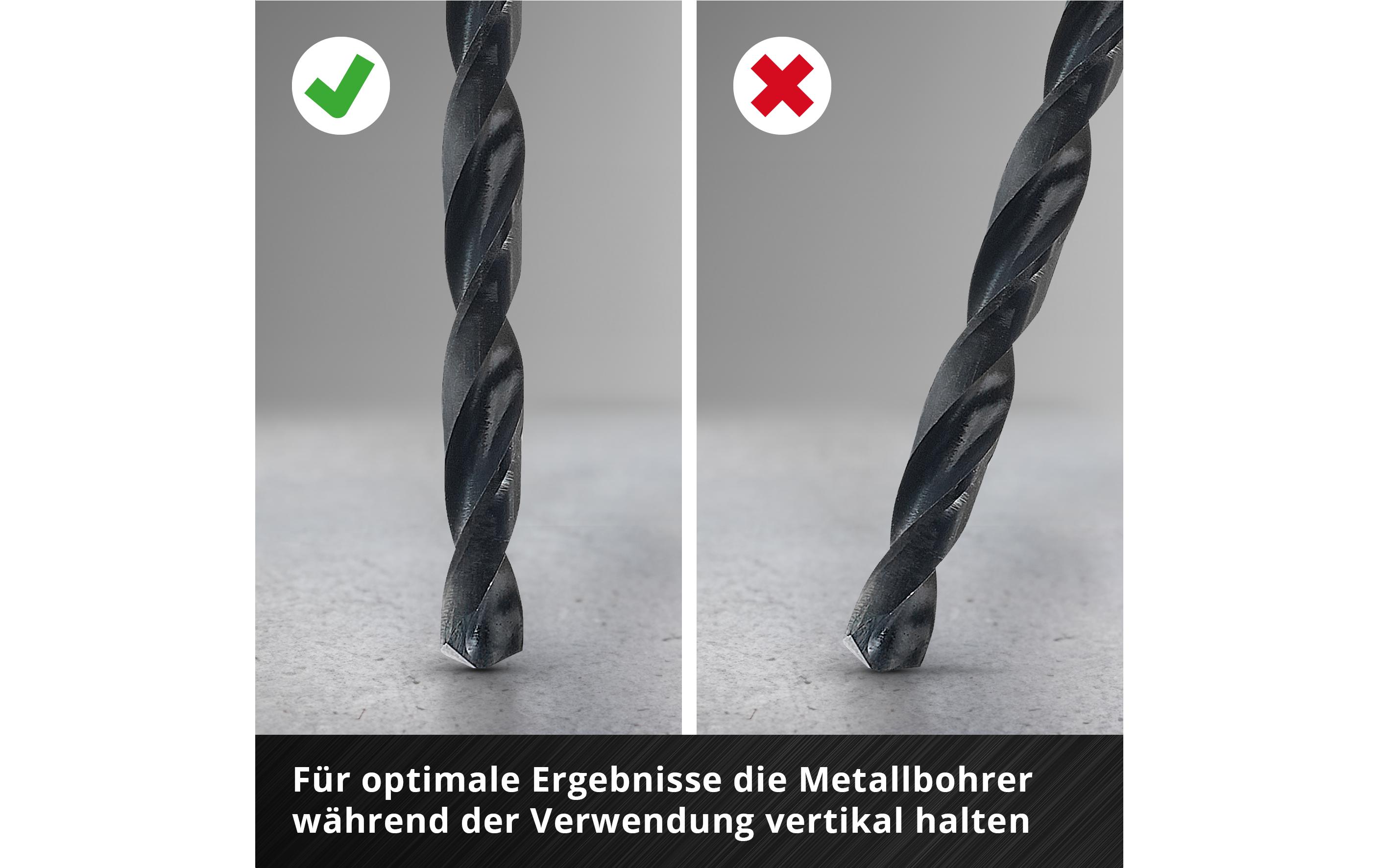 Einhell Metallbohrer-Set HSS-R 6tlg LS